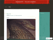 Tablet Screenshot of katyproject365.wordpress.com
