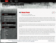 Tablet Screenshot of itjustsoundsgood.wordpress.com