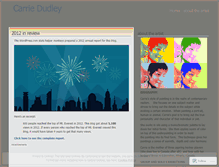 Tablet Screenshot of carriedudley.wordpress.com