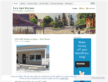 Tablet Screenshot of lynartstudio.wordpress.com