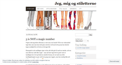 Desktop Screenshot of jegmigogstiletterne.wordpress.com