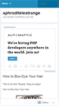 Mobile Screenshot of aphroditelestrange.wordpress.com