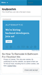 Mobile Screenshot of louboehm.wordpress.com