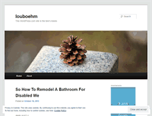 Tablet Screenshot of louboehm.wordpress.com