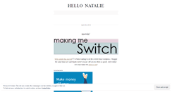 Desktop Screenshot of hellonatalie.wordpress.com