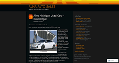 Desktop Screenshot of almaautosales.wordpress.com