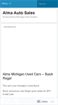 Mobile Screenshot of almaautosales.wordpress.com