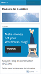 Mobile Screenshot of coeursdelumiere.wordpress.com