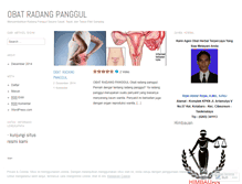 Tablet Screenshot of obatradangpanggulampuh.wordpress.com