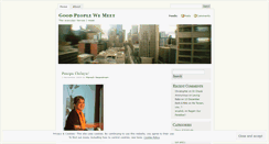Desktop Screenshot of goodpeoplewemeet.wordpress.com