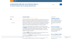 Desktop Screenshot of joefrancisco.wordpress.com