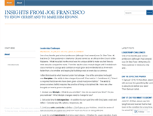 Tablet Screenshot of joefrancisco.wordpress.com