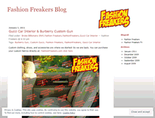 Tablet Screenshot of fashionfreakers.wordpress.com