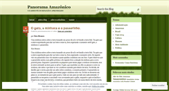 Desktop Screenshot of panoramaamazonico.wordpress.com