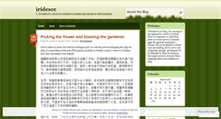Desktop Screenshot of iridesce.wordpress.com