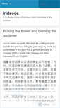 Mobile Screenshot of iridesce.wordpress.com