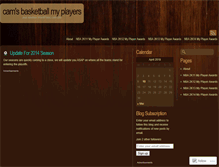 Tablet Screenshot of camsbasketballmyplayers.wordpress.com