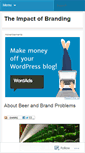 Mobile Screenshot of brandingimpact.wordpress.com