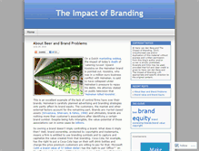 Tablet Screenshot of brandingimpact.wordpress.com