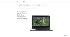 Desktop Screenshot of dellnotebooklaptop.wordpress.com