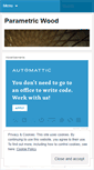 Mobile Screenshot of parametricwood2011.wordpress.com