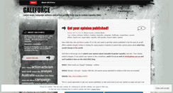 Desktop Screenshot of galeforceblog.wordpress.com