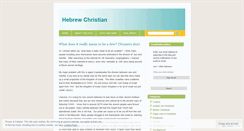 Desktop Screenshot of hebrewchristian.wordpress.com