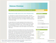 Tablet Screenshot of hebrewchristian.wordpress.com