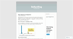 Desktop Screenshot of bebanjo.wordpress.com
