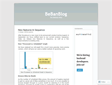 Tablet Screenshot of bebanjo.wordpress.com