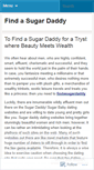 Mobile Screenshot of findasugardaddy.wordpress.com