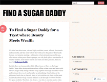 Tablet Screenshot of findasugardaddy.wordpress.com