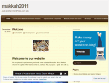 Tablet Screenshot of makkah2011.wordpress.com