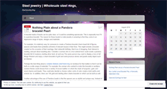 Desktop Screenshot of necklacebracelet.wordpress.com