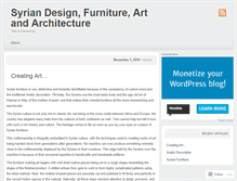Tablet Screenshot of damascusdesign.wordpress.com