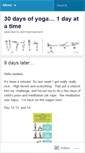 Mobile Screenshot of 30dayyogi.wordpress.com