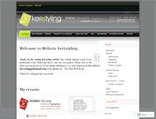 Tablet Screenshot of kerstyling.wordpress.com