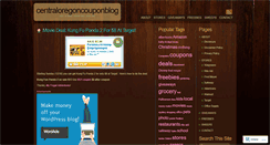 Desktop Screenshot of centraloregoncouponblog.wordpress.com