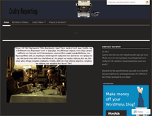 Tablet Screenshot of craftyreporting.wordpress.com