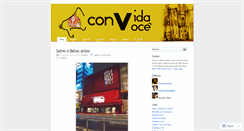 Desktop Screenshot of convidavoce.wordpress.com