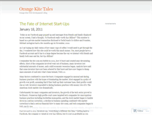 Tablet Screenshot of orangekiteweb.wordpress.com