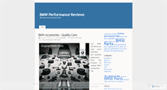 Desktop Screenshot of bmwparts.wordpress.com