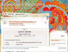 Tablet Screenshot of indonesianbluecross.wordpress.com