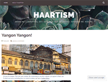 Tablet Screenshot of haartism.wordpress.com