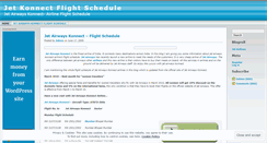 Desktop Screenshot of jetkonnectflightschedule.wordpress.com