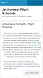 Mobile Screenshot of jetkonnectflightschedule.wordpress.com