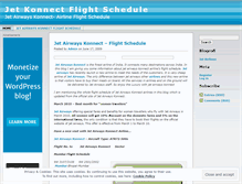 Tablet Screenshot of jetkonnectflightschedule.wordpress.com