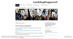 Desktop Screenshot of landsbygdsupproret.wordpress.com