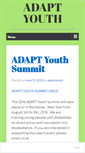 Mobile Screenshot of adaptyouthsummit.wordpress.com