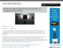 Tablet Screenshot of grindsightopeneye.wordpress.com